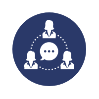 Lead generation and engagement logo.